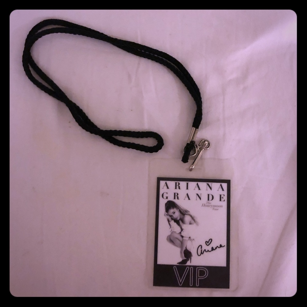 ariana grande VIP laminate